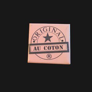 10/$25 Vintage Original Au Coton 1.5" Square Button